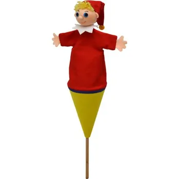 plyšák Kašpárek 36 cm, kornoutový maňásek