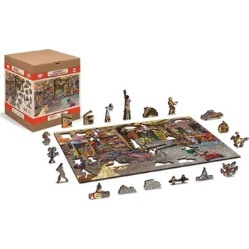 Wooden City Puzzle Hračkářství 1010 dílků, dřevěné