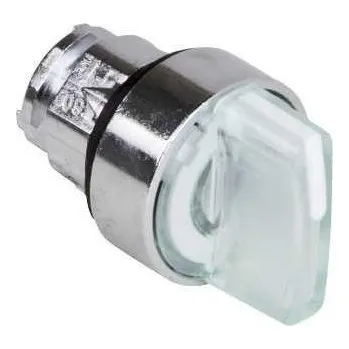 vypínač Schneider Electric ZB4BK1813 Ovládací hlavice otočná prosvět., 3 p. s návrat. zprava do stř.-bílá