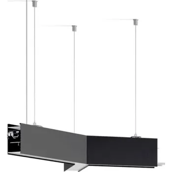 Ledshopik Svítidlo SERPENT tvar Y90 | závěsné | svit up-down | černé | prizma | 3000K | ON-OFF