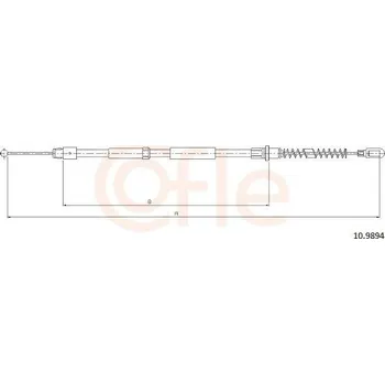 Autodíl Tažné lanko, parkovací brzda COFLE 10.9894