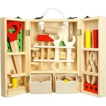 Dětská dílna Teddies Kufřík nářadí s doplňky