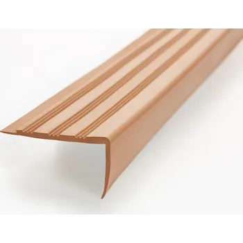 Schodiště FATRA Schodová hrana H2186, středně hnědá barva 560, 10cm, 125,5 cm (schodové hrany, hrana na schody, schodová hrana, schodova hrana Fatra,)