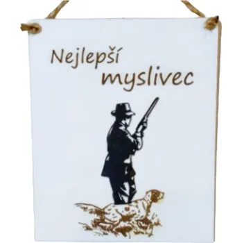Závěsná dekorace MYSLIVEC (20x17cm)