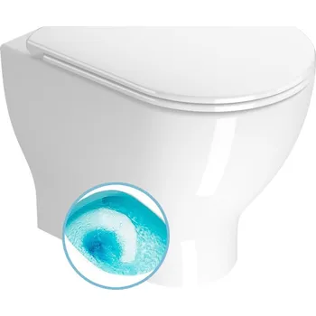 Klozet GSI CITY PRO WC mísa stojící, Swirlflush, 35x52cm, spodní/zadní odpad, bílá ExtraGlaze