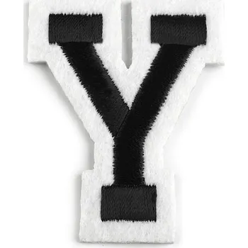 Textilní nažehlovací páska Nažehlovačka písmena - 25 "Y" černá