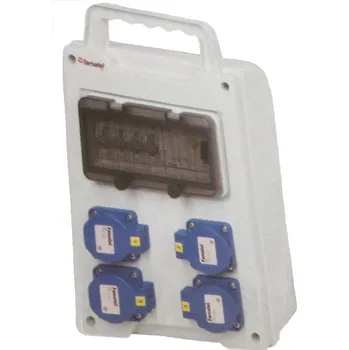 Rozvaděč Famatel eb365-6kA - EB 400000.1 /8M Zás.skříň easyBox IP44 jištěná + chránič 40/4/003,přenosná