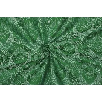 Brokát knížecí, stříbrno-zelený, sartor.cz