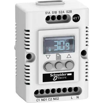 Jistič Schneider Electric NSYCCOHYT230VID Hygrometr, 5..50°C, 230V AC, elektronický