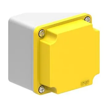 RC model auta LOVATO Electric LPZM1E5 GREY/YELLOW METAL CONTROL STAT. 80X80X73