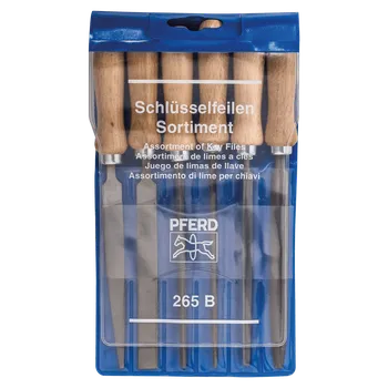 Pferd 11706100 | Sada zámečnických pilníků 265 B, 6 ks s dřevěnou rukojetí