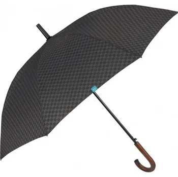 Deštník PERLETTI Time, Automatický golfový deštník Dama/černý, 26348