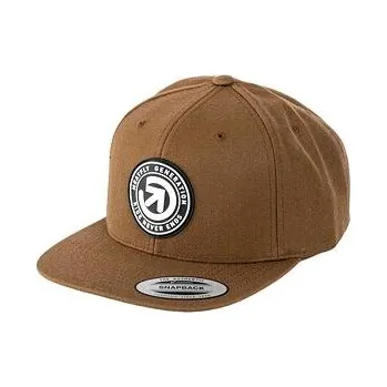 Kšiltovka Meatfly kšiltovka Flanker Snapback Generation/Tan | Hnědá | Velikost One Size