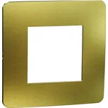 Schneider Electric NU280259M Unica Studio Metal - Krycí rámeček jednonásobný, Gold/Bílý