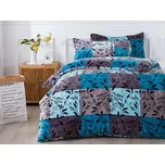 XPOSE® Francouzské mikroplyšové povlečení GALANA Exclusive - tyrkysové 200x220 cm, 70x90 cm, Mikroplyš + Prodloužená možnost vrácení zboží do 50 dnů