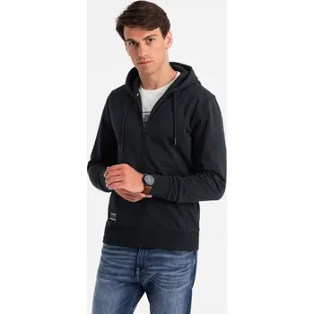 Pánská mikina Pánská rozepínací bavlněná mikina BASIC černá