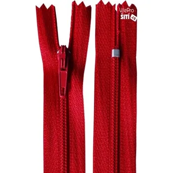 Zip zip spirála ČERVENÝ No3 3907XX - Červená, 18cm