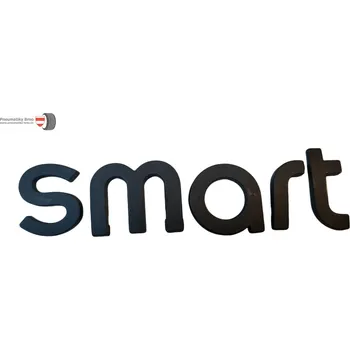 Znak automobilu Nápis smart black