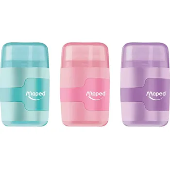 Ořezávátko s pryží MAPED Connect Pastel - dvojité - 0146/9049231