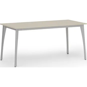 Psací stůl B2B Partner Jednací kancelářský stůl PRIMO OMEGA, 160x80 cm, šedá podnož, bříza