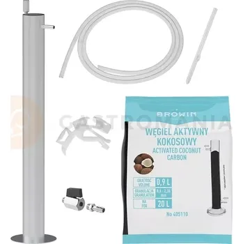 vodní filtr Filtrační sloupec premium z nerezové oceli, příslušenství a aktivní uhlí součástí sady | BROWIN, 405539