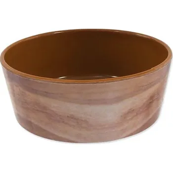 Miska pro psa Miska Dog Fantasy vzor dřevo hnědá 15cm 500ml