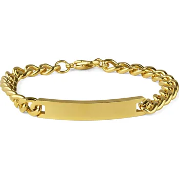 Náramek 7mm ID náramek z nerezové oceli zlaté barvy - Fort Tempus