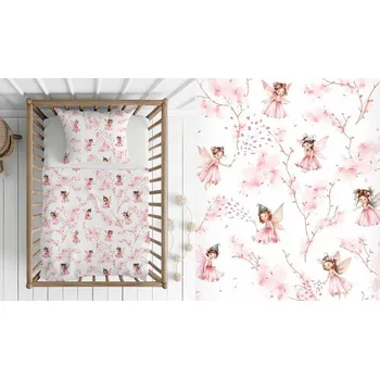 Povlečení Bavlněné dětské povlečení Víly Rozměr: 40x60 a 100x138 cm