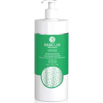 Micelární voda BasicLab Dermocosmetics Micellis micelární voda pro smíšenou a mastnou pleť s dávkovačem 500 ml