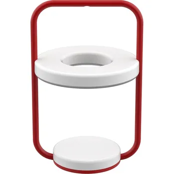 Venkovní osvětlení Makově červená nabíjecí stolní LED lampa Fermob Ulli 30 cm