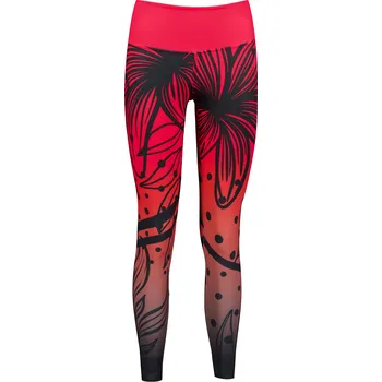 Dámské kalhoty Dámské dlouhé funkční legíny premium ALTISPORT VOJ/ALW045LEG01 ČERVENOČERNÁ XL