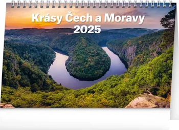 Kalendář Presco Group Stolní kalendář Krásy Čech a Moravy 2025