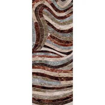 Tapeta Masureel Geometrická vliesová obrazová tapeta na zeď, šedo-hnědá, DGROC2043-260, Rock, Masureel, velikost 1,06 x 2,6 m