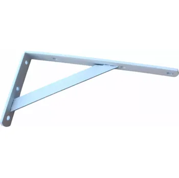 Držák na polici Konzole s podpěrou zesílená KP1 100x350x20x4mm bílá