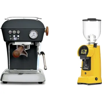 Kávovar Ascaso Dream PID, Anthracite + Eureka Helios 75, yellow