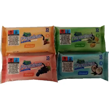 Papírový kapesník Vlhčené ubrousky PURE premium ovocné 15ks