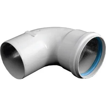 Kouřovod Koleno DN60/90°, bílá - Al