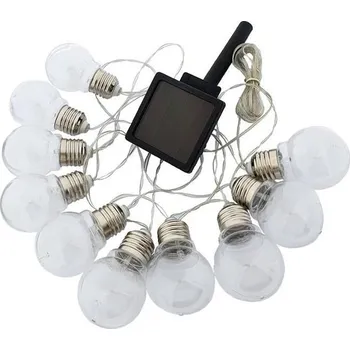 Venkovní osvětlení LED Solární řetěz 10xLED/1,2V 2m 300 mAh IP44 teplá bílá