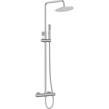 Laveo Pretto, nástěnný sprchový sloup s termostatickou baterií, chromová, LAV-PLP_00TD