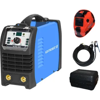 Svářečka Kühtreiber KITin 165 TIG LA + kabely 16/3m + kukla + kufr