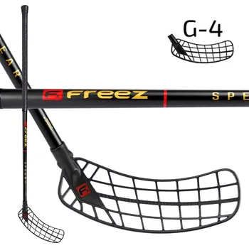 Florbalová hůl FREEZ SPEAR 27 black-gold 103 round G-4 MB L