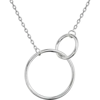 Náhrdelník EVOLUTION GROUP CZ Stříbrný náhrdelník s kroužky - 62025