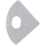 McLED koncovka s otvorem pro profil RS2 stříbrná (ML-762.041.74.1)