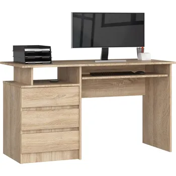 Psací stůl Volně stojící psací stůl CLP 135 cm dub sonoma