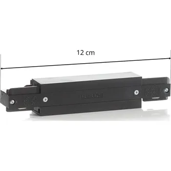 Lampička Volitelný přívodní konektor Eutrac I, černý černá - Doprava zdarma