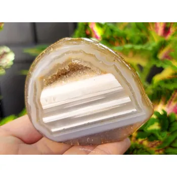 Přírodní kámen Geoda achát s dutinkou 218g Brazílie