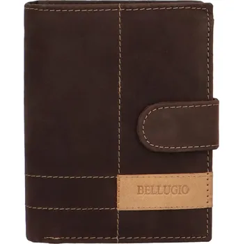 Peněženka Stylová kožená pánská peněženka Bellugio Staff, hnědá