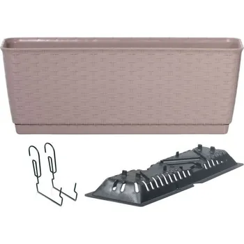 Truhlík Truhlík s háky TEZIR mocca, varianta 59 cm