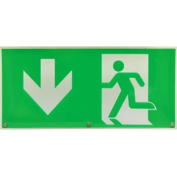 vypínač Ecolite ALPHA Plastová etiketa EXIT k TL939, dolů MATEXIT-TL939-D