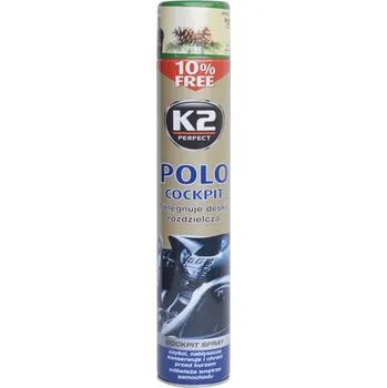 Čistič plastových dílů K2 POLO COCKPIT BOROVICE 0,75L + MIKROUTĚRKA (Cockpit Spray Pine s mikroutěrkou)